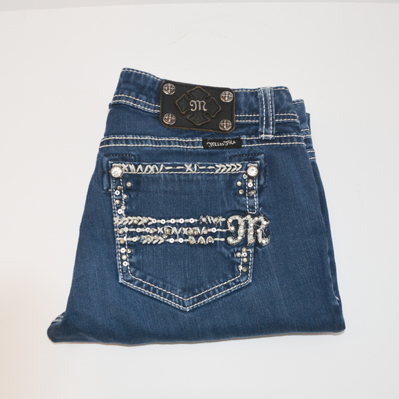 Miss Me Pants - Miss Me  Easy Skinny Blue Jeans Sz 26
